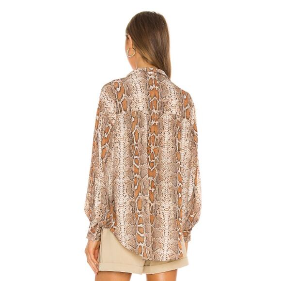 Smythe Poet Blouse Desert Snake Size Small - Picture 4 of 6